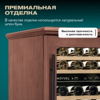 Винный шкаф в деревянном корпусе Meyvel MV46PRO-KBT2 цвет орех